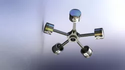 Radial Engine Piston Assembly