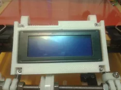reprapworld lcd screen faceplate  + mounting hooks for mendel prusa