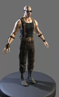 Riddick Low-poly  3D model