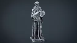 Saint Benedict Low-poly  3D model