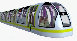 Sci-fi metro train II 3D model