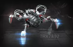 Sci-fi Spider Drone-TRAX7892 Low-poly  3D model