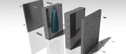 Shampoo bottle & its plastic die