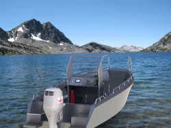 Sheetmetal aluminium boat 3D model