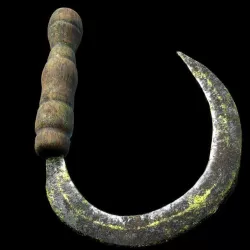Sickle Corona render scene and Substance Painter files 3D model