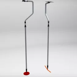 Ski lift rod Low-poly  3D model