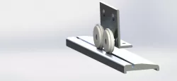 Sliding door bottom roller