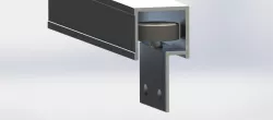 Sliding door top hinge