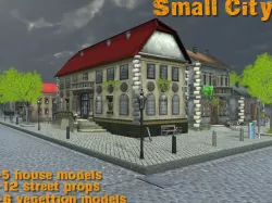 Small City 3 Low-poly  3D model