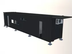 Smart shipping container module 3d model Low-poly  3D model