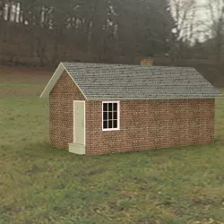 Smokehouse for DAZ Studio Low-poly  3D model