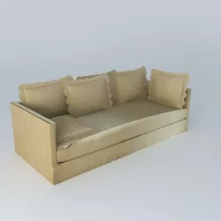 Sofa BOUTIS linen houses the world 3D model