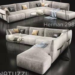 Sofa natuzzi herman 2981 3D model