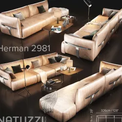 Sofa natuzzi herman 3D model