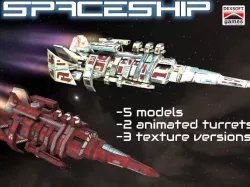 Starship Low-poly  3D model