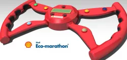 Steer Wheel for Shell Eco Marathon.(3d printable,parametrical) in Catia v5