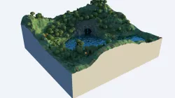 Stylised Low Poly Forest Low-poly  3D model