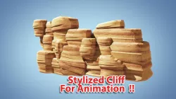 Stylized Cliff   3D model