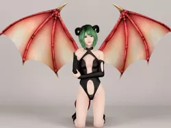 Succubus girl Leila pose 02 3D model