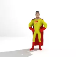 Super Hero Low-poly  3D model