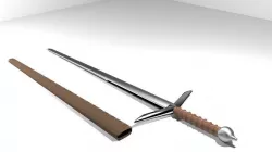 Sword - Scottish Claymore 3D model