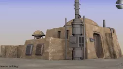   Tatooine building 1 3D model