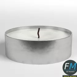 Tealight Candle Low-poly  3D model