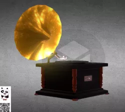 The gramophone 3D model