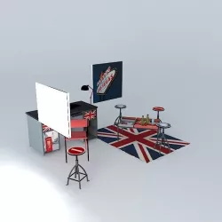 The office London Houses of the world 3D model