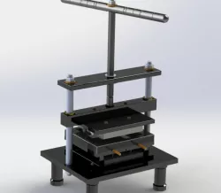 Thermal screw press