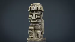 TIWANAKU IDOL Low-poly  3D model