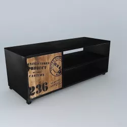 tv stand MANUFACTURE houses the world 3D model