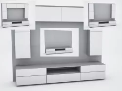 TV wall 3D model