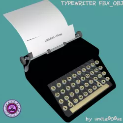 TypewriterOld FBX OBJ 3D model