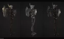 Weapon Exe Low-poly  3D model