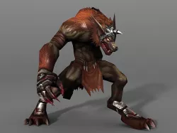 WereWolf Low-poly  3D model