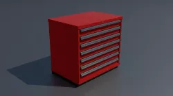 Workshop storage box small PBR 3D model