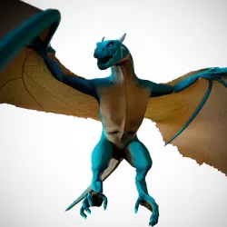 Wyvern Low-poly  3D model