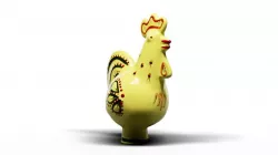Yellow hen 3D model