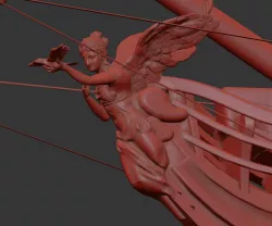 Black Pearl Angel Figurehead