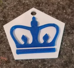 Columbia University Crown Keychain