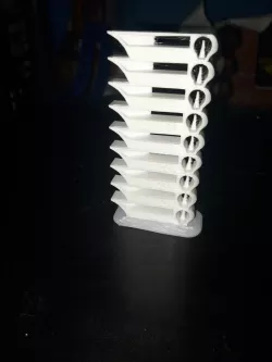 CR-10 V2 PETG Temp Tower Stock Settings 255-215*