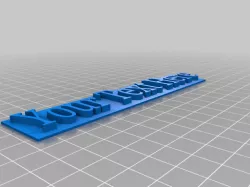 Customizable Nameplate