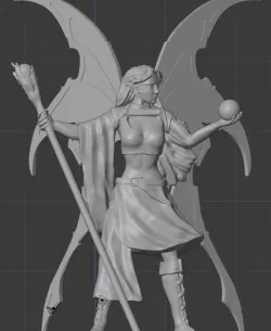 Fairy Female mage orb