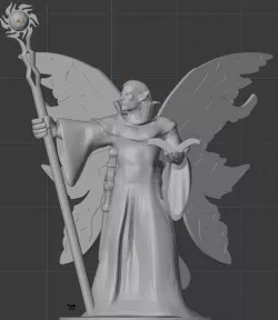 Fairy male wizard sunstaff