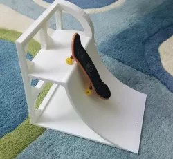 Fingerboard  skate board park quarter half pipe remix from hakk4me