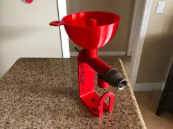 Funnel and Pusher for Piteba Oil Press