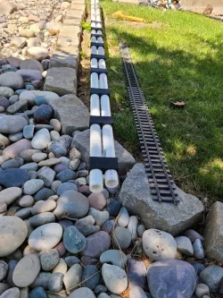 G Scale raised track system.