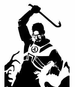 Gordon freeman stencil