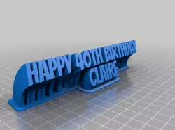 Happy 40th Birthday Claire 